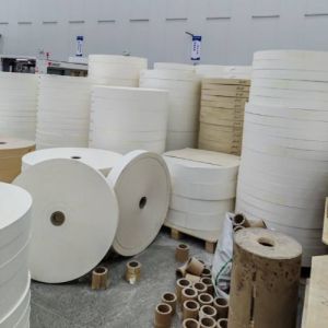 Buy cheap Paper Cup Raw Material PE PLA Coated Paper Roll for Cups and Bowl Making Bottom Paper Roll Paper Cup Raw Material from wholesalers
