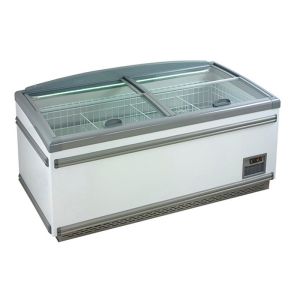 Supermarket Island Display Merchandiser Chest Freezer With Static Cooling System