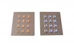 Buy cheap Industrial waterproof metal led backlit illuminated keypad with 0.45mm short stroke from wholesalers