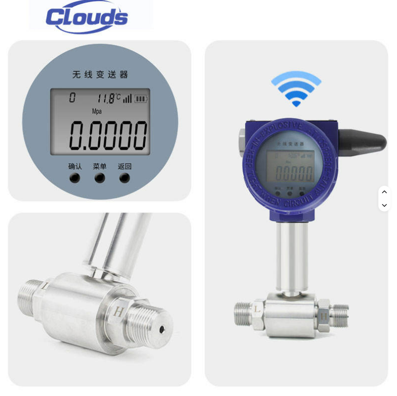 High-Accuracy Blue 4G Differential Pressure Transmitter with 316L Construction