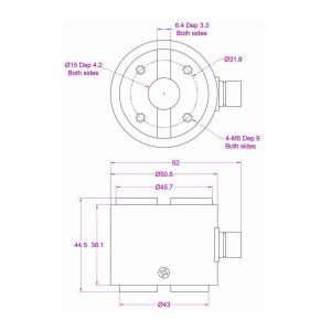 Buy cheap Flange Type Reaction Torque Sensor 200N-m 100N*m 50Nm 20N*m 10Nm Torque Cell from wholesalers