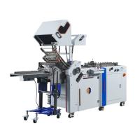 Buy cheap High Speed Air Suction Feeding Leaflets Folding Machine with Vertical Satcker for Folded Leaflet Machine product