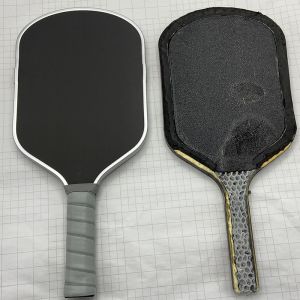 Buy cheap HIGOOO Custom Pickleball Paddle - 14/16mm Electroplated Shiny Edge, Metal Carbon Fiber Construction from wholesalers