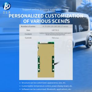 Buy cheap Custom 10S 13S 14S 16S 17S 54v 60a 70a Lithium Ion Battery BMS With Balance Function from wholesalers