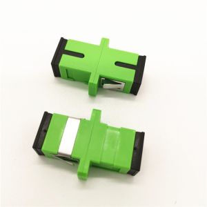 Buy cheap Sc Apc Simplex FTTB FTTX Green Fiber Optic Adaptor from wholesalers
