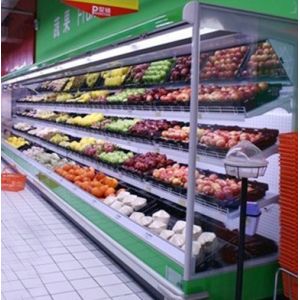 Buy cheap Vegetable / Milk Upright Multideck Open Chiller 2 Degree With Vertical Curtain Chiller For Energy Saving from wholesalers