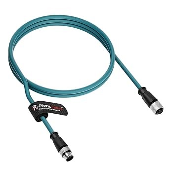 Quality Alvin's Cables M12 A-Code 8 Pin Male to 8 Pin Female Cat6a High-Flex Shielded Sensor Actuator Cable for Cognex Industrial Camera 6.6ft, Green for sale