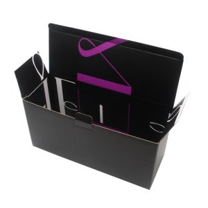 Buy cheap Custom Empty Black Paper Shoe Packaging Boxes With Logo Packaging from wholesalers
