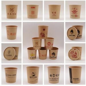 Buy cheap 50 Count 12 Oz Kraft Paper Bowls with Custom Logo from wholesalers
