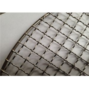 1 . 0 mm Wire Diameter SS Crimped Woven Wire Mesh , BBQ Mesh Grill 0 . 8 MM Wire