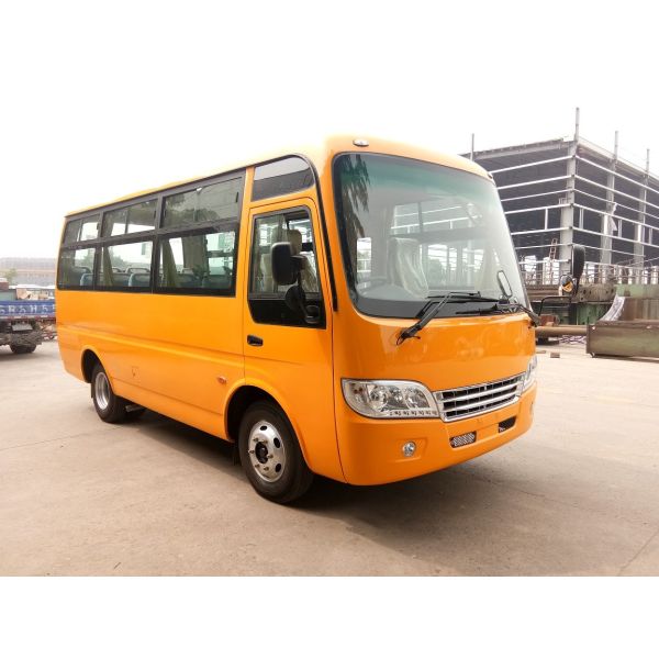 Shell Structure Star Minibus , Mitsubishi Engine 19 Passenger Coach Bus