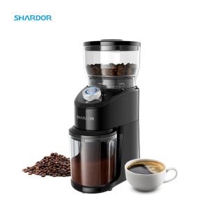 Buy cheap Blue LED Light Burr Conical Grinder 2 To 12 Cups Safety Lock Office Espresso Machine from wholesalers
