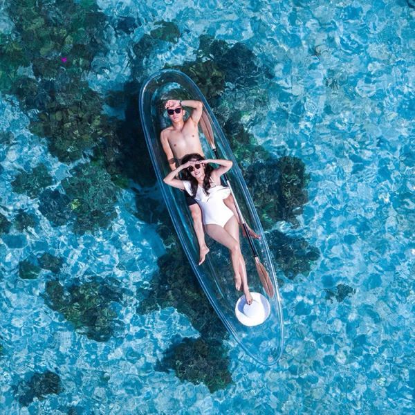 Buy cheap Factory Customized PC Sheets PC Transparent Canoe Kayak 6mm Clear Polycarbonate Boat for Water Sports from wholesalers