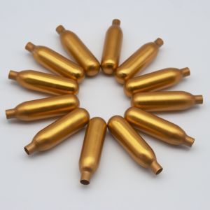 Buy cheap Non Threaded N2O 8g Nitrous Oxide Cartridge Fe Zn8 Zinc For Food from wholesalers