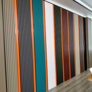 Buy cheap Damask Pattern Fluted Indoor WPC Wall with Nano Effect Decoration and ISO Certificate from wholesalers