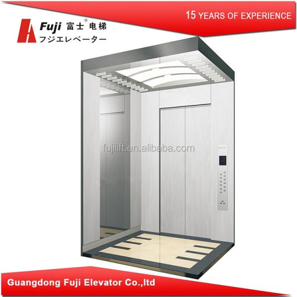 Quality Light Curtain Cabin Maching Passenger Elevator 1350kg Capacity for sale