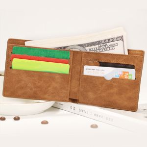 Multifunctional Money Holder in Vintage Style Custom Logo Wallet with Open