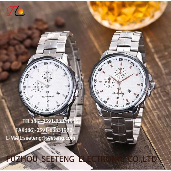 Quality QUARTZ WATCH ALLOY STRAP AND CASEMEN WATCHES for sale