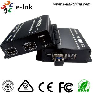 Multimode Hdmi Over Fiber Optic KVM Extender Converter 1920 X 1080 Resolutions