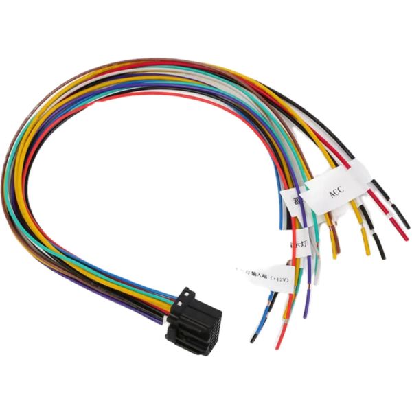 Quality Copper Core Conductor High Definition Waterproof Cd Tail Line, Navigation Tailline Automotive Wiring Harness for sale