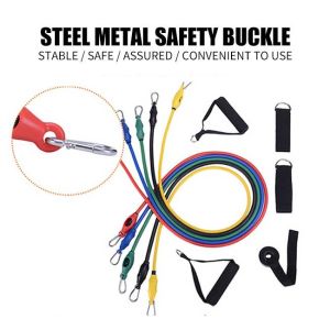 Buy cheap 11Pcs/Set Latex Rubber Resistance Exercise Tubes Yoga Pull Rope product