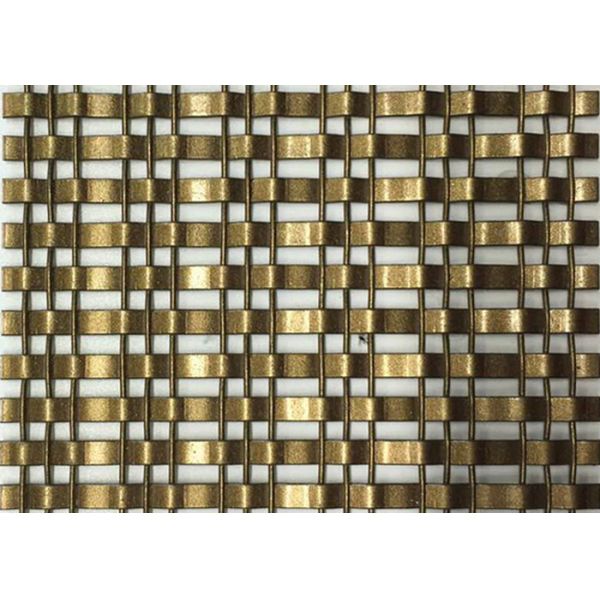 Buy cheap 13ft Woven Painted Bronze Wire Mesh For Building Facade from wholesalers