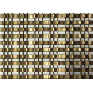 Buy cheap 13ft Woven Painted Bronze Wire Mesh For Building Facade from wholesalers