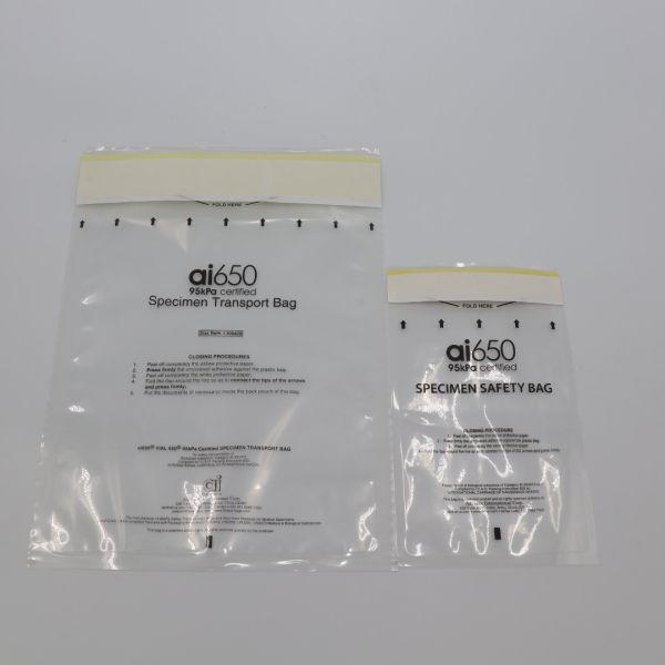 Quality Self Sealing 95kPa Transport Bags Plastic For Laboratory Pathology for sale