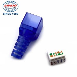 Buy cheap ANSHI RJ45 CAT7 FTP Unshielded STP Shield Modular Plug Blue from wholesalers