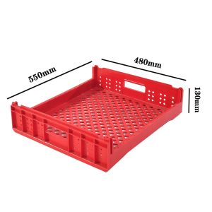Buy cheap Black Stackable PP Bakery Plastic Crates For Bread Fruits Vegetables Tote Stackable from wholesalers