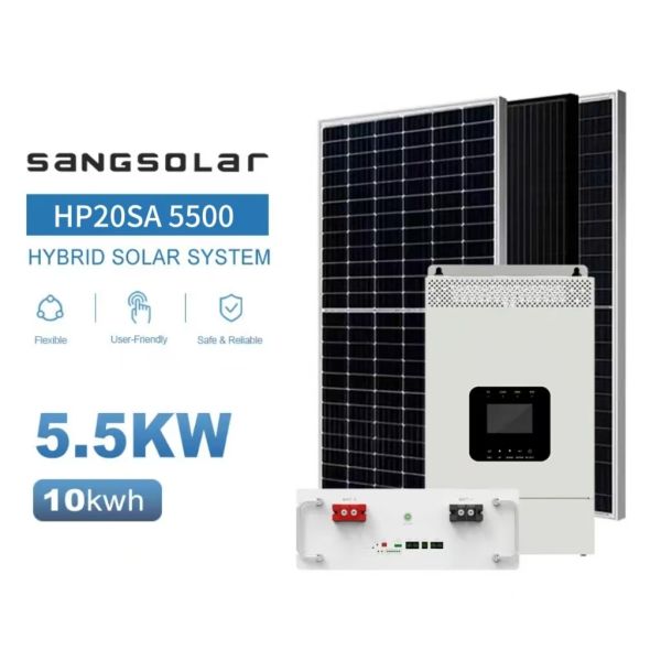 SANG Solar Off Grid Solar System For Home 3.5KW 5.5KW 48V 220V 230V With 5kwh