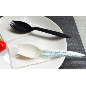 Buy cheap Disposable Biodegradable Corn Starch Fork Knife Spoon / Cutlery for Food,compostable disposable CPLA plastic knife with from wholesalers