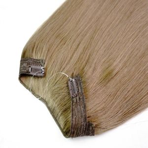 18" 20" 22" 24" Qingdao Factory Light Color Halo Flip In Hair Extension With