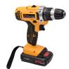 3/8 Cordless Power Drill Tools 21V Variable Speed Electric Impact Drill 1300MAH for sale