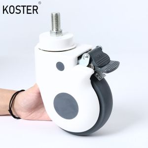 Buy cheap 4 Inch 5 Inch Rotating Wheel Medical Bed Caster with Threaded Stem and Swivel Locking from wholesalers