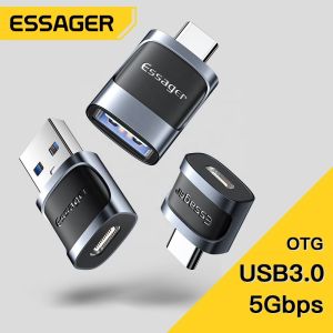 Buy cheap Essager Small 3A Fast Charging USB Female to Type-C Male OTG Adapter USB 3.0 Adaptor for Multiple Devices from wholesalers