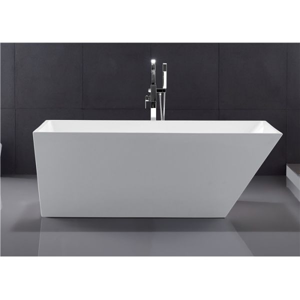 Buy cheap Classic Rectangular Soaking Tub , High Gloss Surface Freestanding Modern Tub from wholesalers