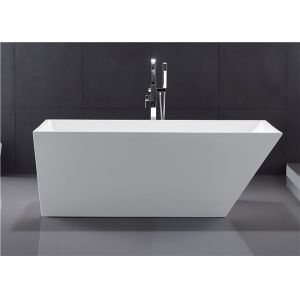 Buy cheap Classic Rectangular Soaking Tub , High Gloss Surface Freestanding Modern Tub from wholesalers