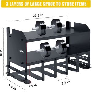 Buy cheap Power Tool Organizer Wall Mount Durable 3 Layer Tool Storage for 5 Slots Cordless Power Drills from wholesalers