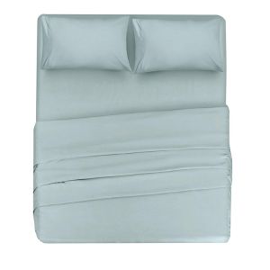 Buy cheap Home/Hotel/Dormitory Filling no Gray Blue Home Textiles Four Piece Sets 100% Polyester from wholesalers