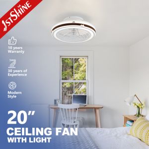 Silent DC Motor Ceiling Fan with LED Light and APP Control for Bedroom Use
