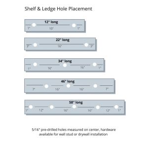 Versatile Floating Metal Picture Ledge Rack with Lip and Customizable Size