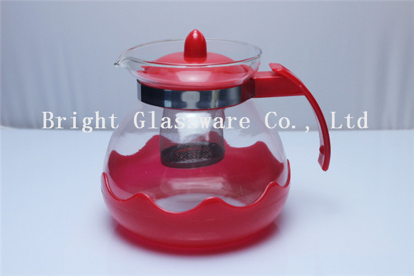 Buy cheap custom glass teapot with infuser for sale from wholesalers