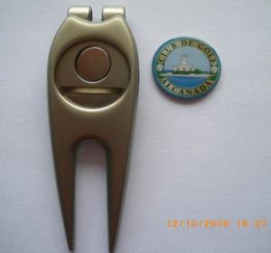 Buy cheap 2012 fashion custom design metal golf brush divot tool 2mm - 5mm thickness product