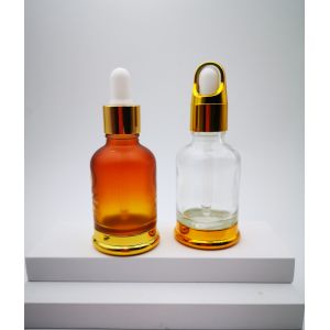 Buy cheap Customizable 2023 new design 30ml glass dropper bottles with bottom bracket for essential oil and cosmetics from wholesalers