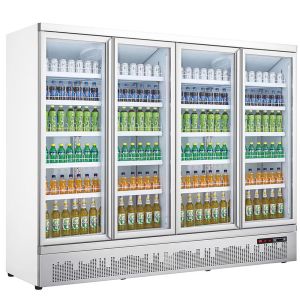 Supermarket 2077L Beverage Showcase Cooler Single-Temperature Refrigeration