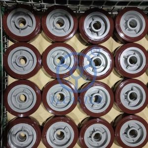 Buy cheap Polyurethane 506LBS Side Lock Swivel Wheels With Ball Bearing from wholesalers