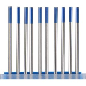 China Blue 2% Lanthanated TIG 1/16'' 3/32'' 1/8''x 7'' 10 Pack WL20 Ground Finish Tungsten Electrodes for TIG Welding on sale