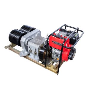 Buy cheap 1000kg 2000kg 3000kg Diesel Cable Pulling Winch Machine High Speed product