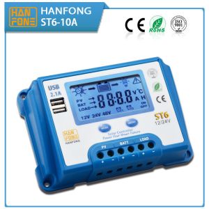 Buy cheap As MPPT Solar Controller st6-10 Solar controller 10A 12v / 24v with bule body with quick charge technology, from wholesalers